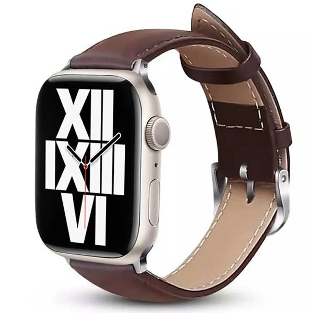 Acquista Crong Noble Band Espresso - Cinturino in Pelle Apple Watch 38-42mm