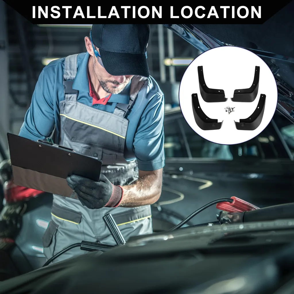 Garde-Boue pour MG ZS 2020-2024 avec Accessoires de Montage Complets