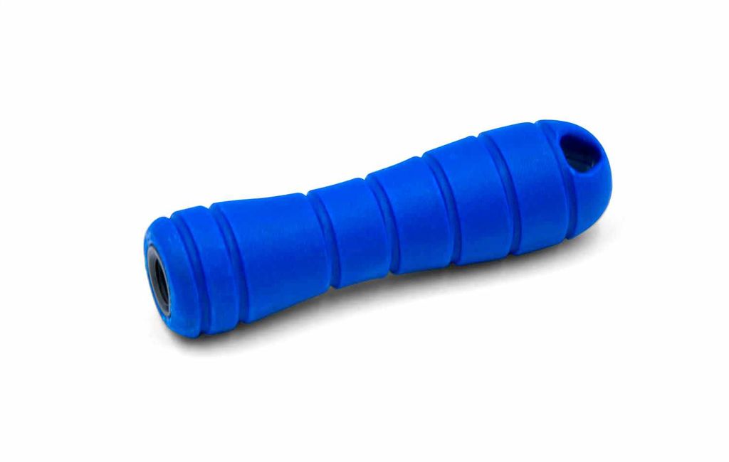 'DICK Kunststoffgriff mit Innengewinde, blau 130 mm lang 34 mm Durchmesser'