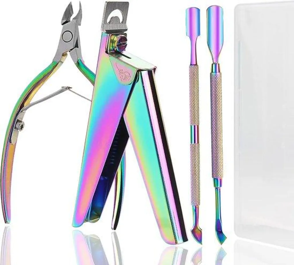 Set de ciseaux à ongles pour manucure maison et pose de faux ongles