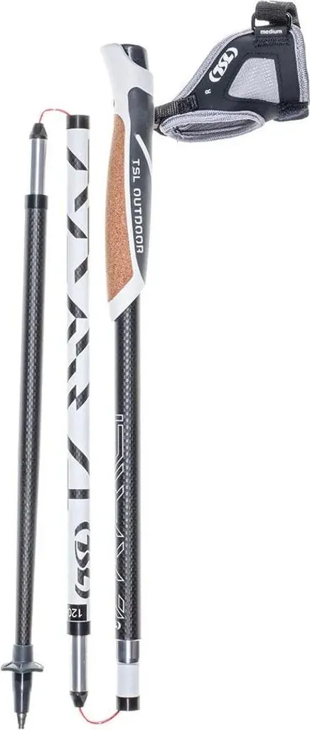Bâtons de Trail Carbone 4 Brins Légers 120 cm Tsl Outdoor Coloris Bleu Pro