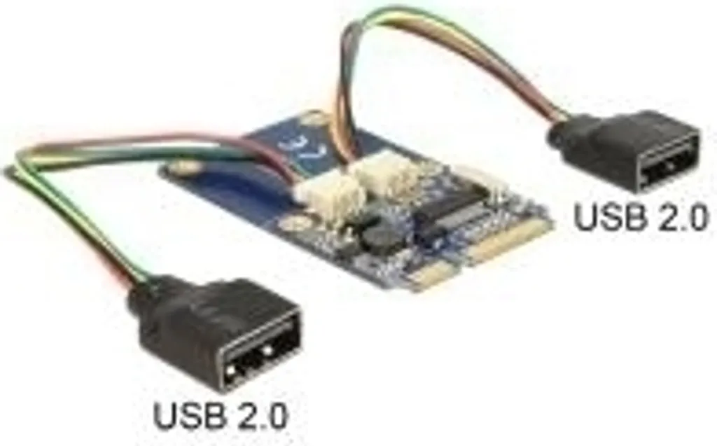 Solution Slot Mini PCIe vers 2 USB 2.0 pour Manque de Connectique USB - 2