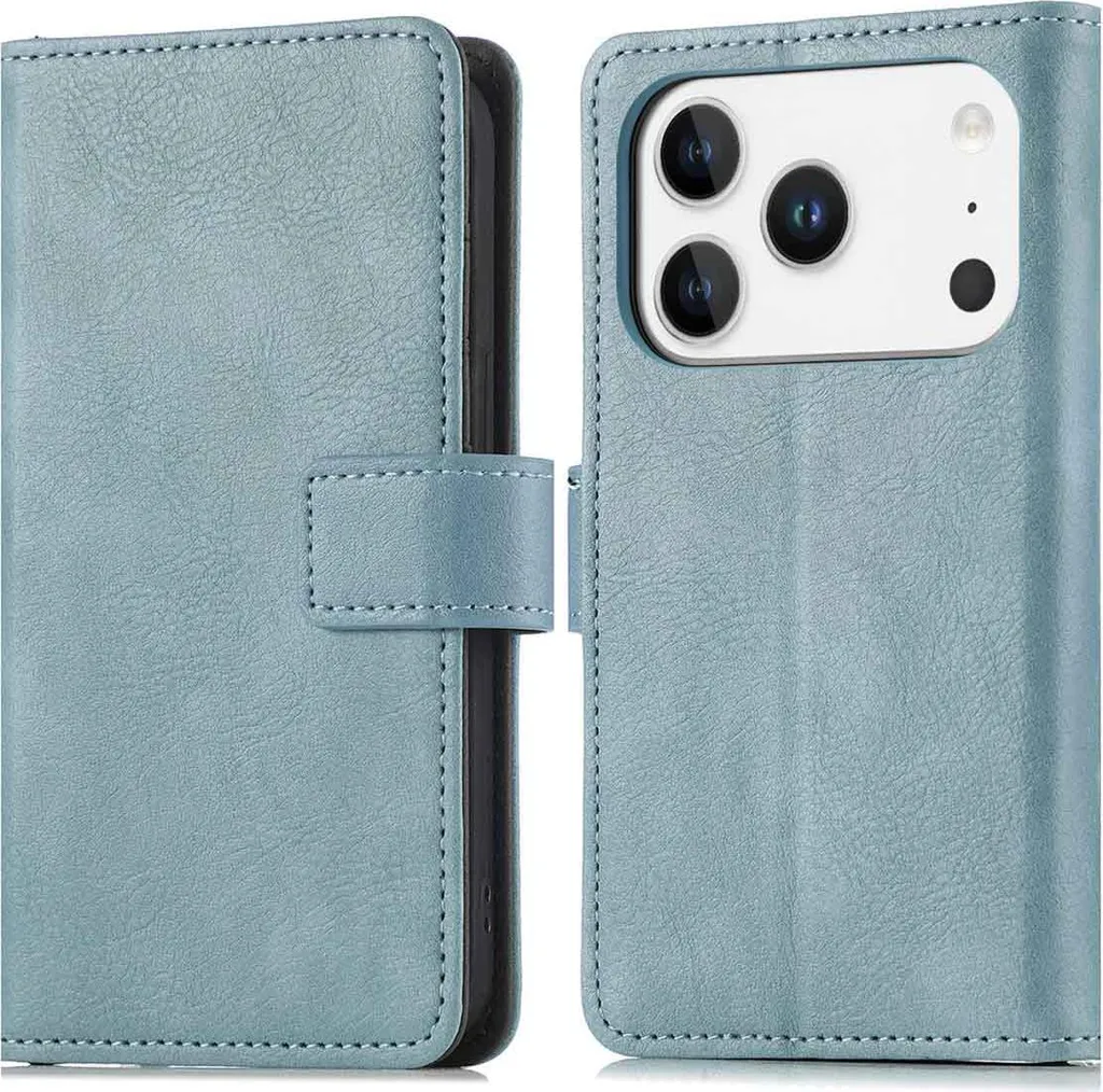 Custodia iMoshion iPhone 17 Pro Azzurro: Protezione a Libro Elegante