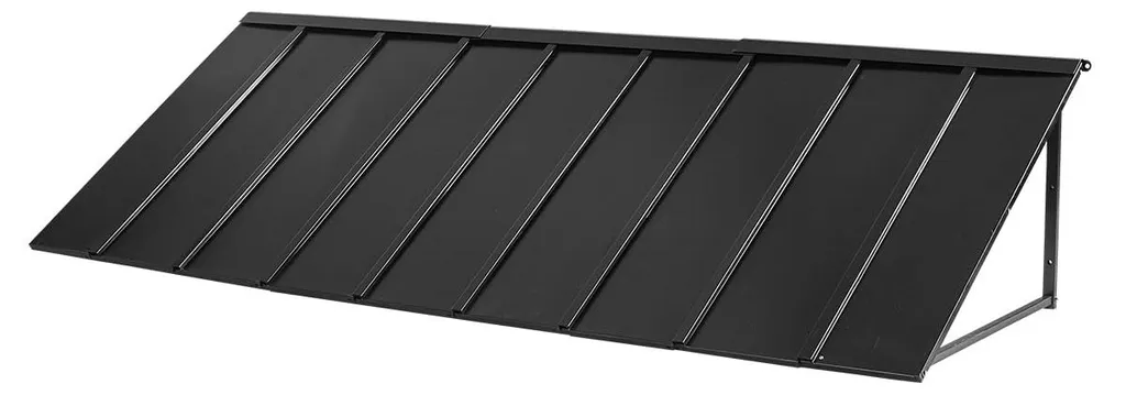 Auvent de porte anti-neige 264x91 cm - Fini la pluie devant votre entrée