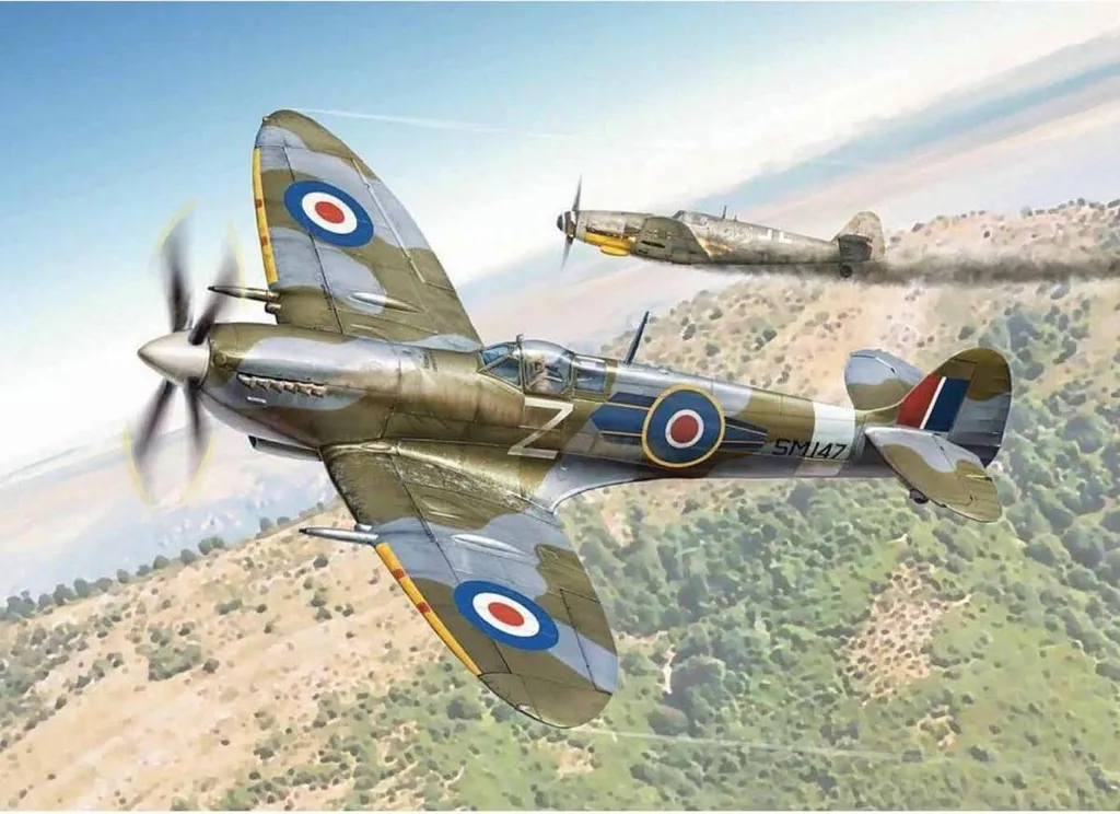 Kit Spitfire Mk.IX 1:48 de haute précision - Maquette militaire 510002804