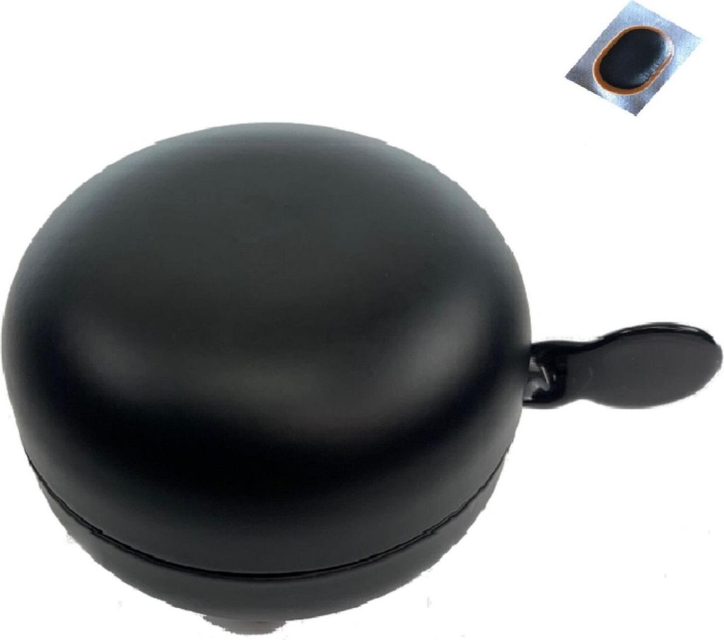 Ding Dong Fahrradklingel schwarz Ø 80 mm inkl. Produktbild 