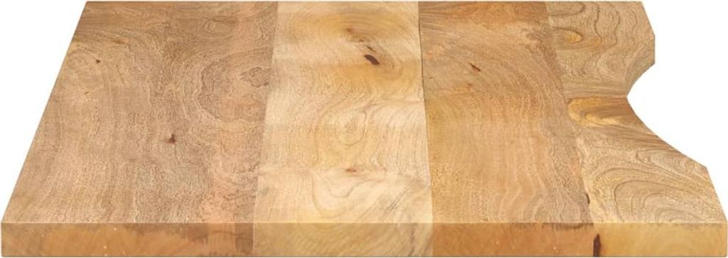 vidaXL Schreibtischplatte mit Aussparung 140x50x2,5cm Massivholz Mango