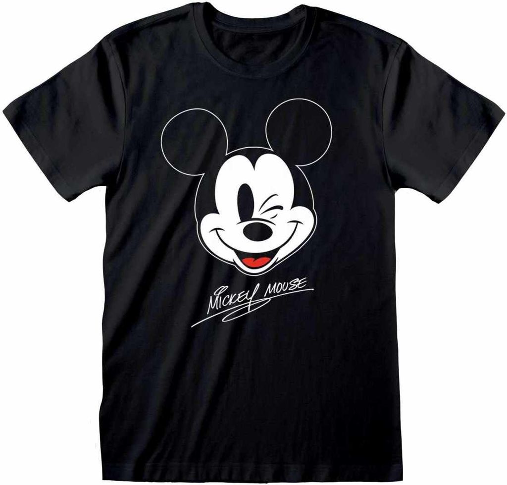 Mickey Mouse T-Shirt Herren Mickey Face schwarz XL