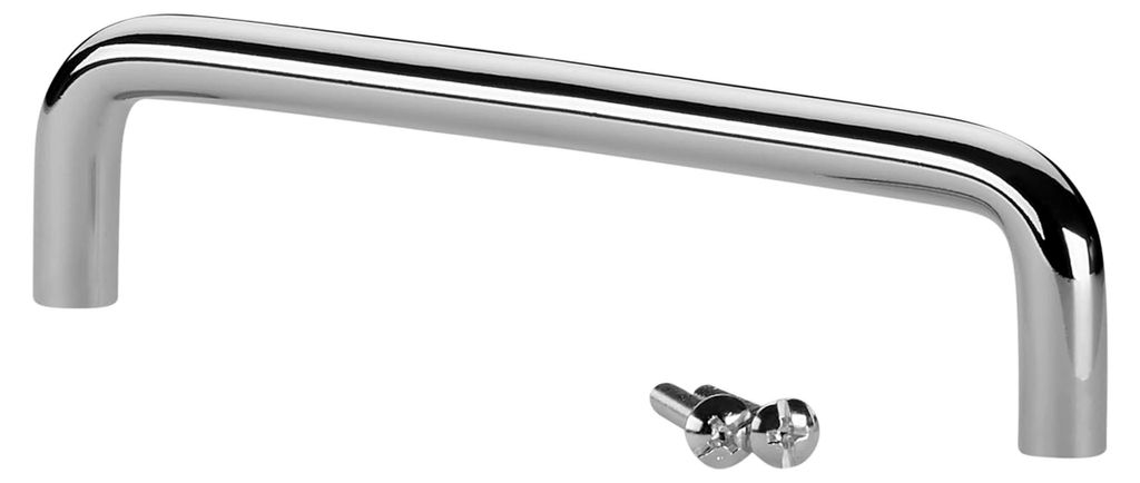 10 Möbelgriffe 128 mm Chrom poliert Bügelgriffe