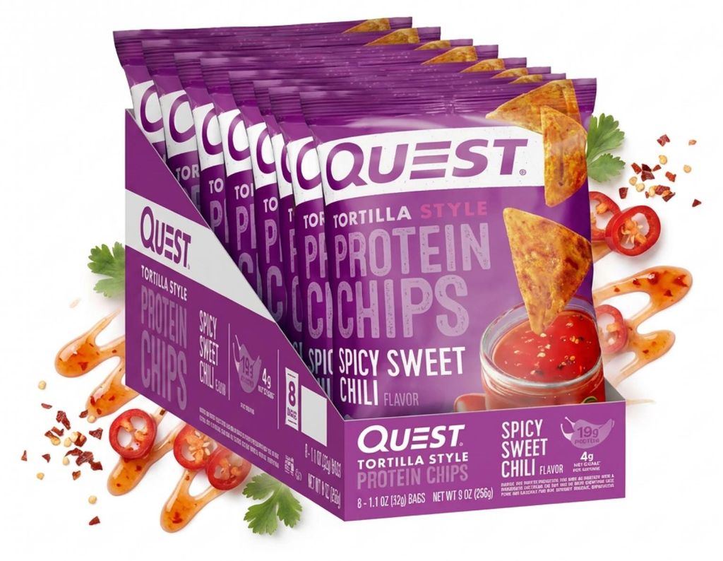 Quest Nutrition Protein Tortilla Chips (8x32g) Spicy Sweet Produktbild 