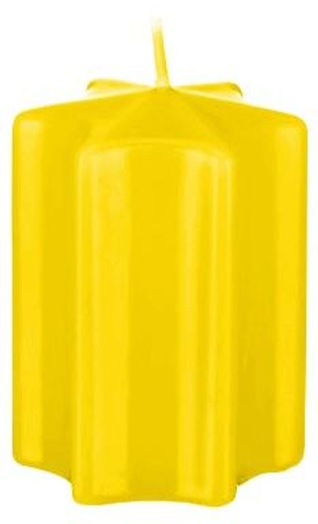 Sternkerzen Zitrone 60 x Ø 60 mm, 8 Stück