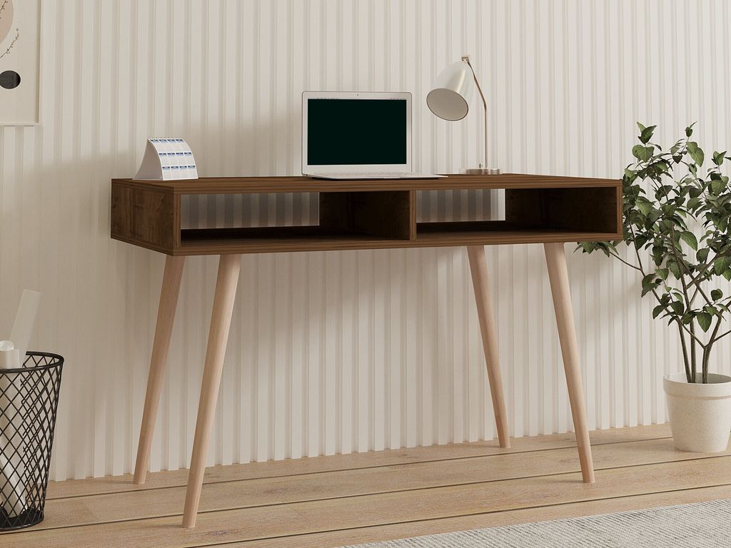 Skye Decor, Novo- Novo PUQ, Nussbaumfarbe, Couchtische, 74,8x120x60 cm, 100% Melaminbeschichtete Partikelplatte