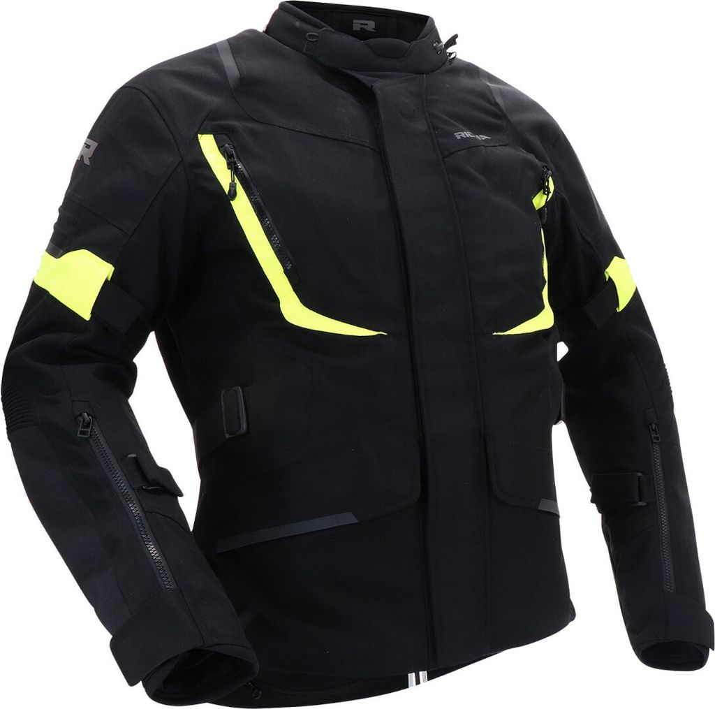 Richa Cyclone 2 Gore-Tex wasserdichte Motorrad Textiljacke, schwarz/gelb, L