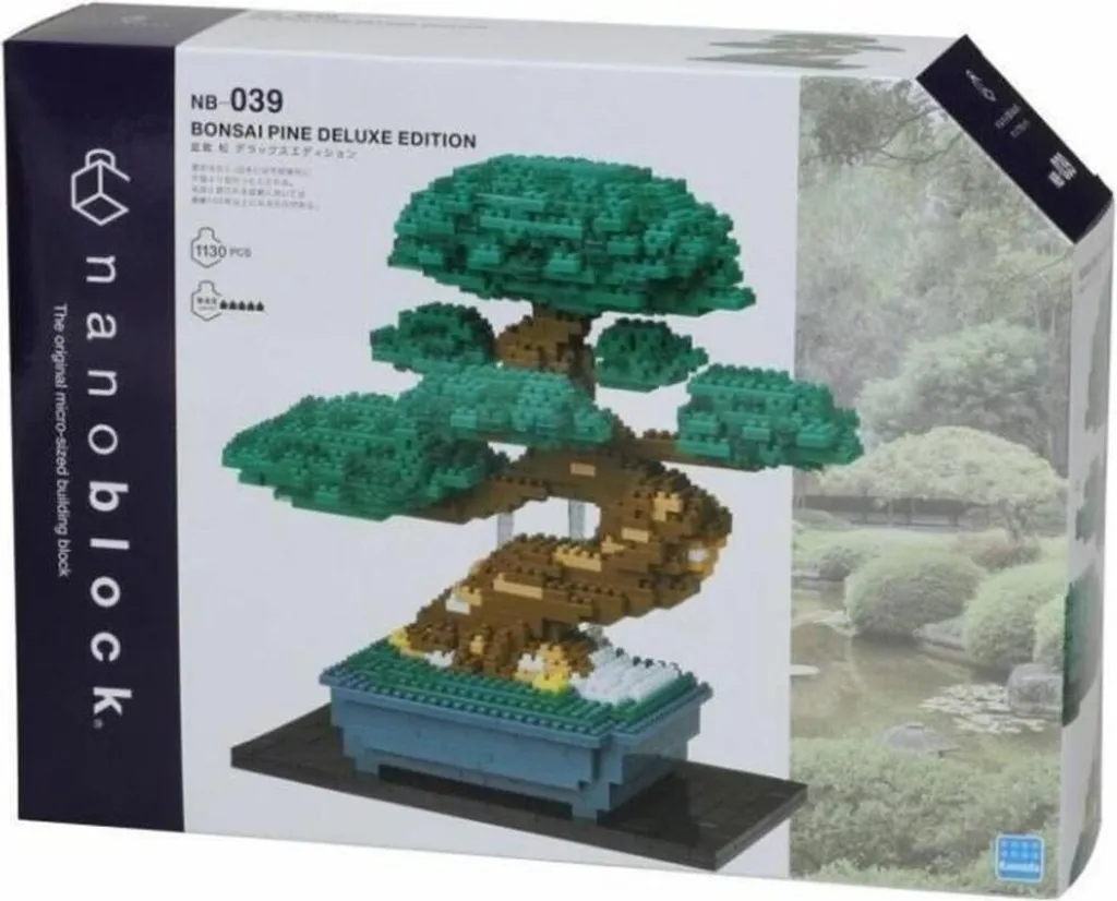 Puzzle 3D Bonsai Deluxe Nanoblock Bandai Kit de Construction Miniature
