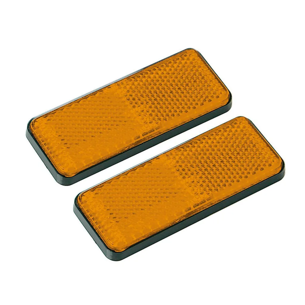 Réflecteur orange 90x35 mm étanche Euro-Norm pour châssis auto
