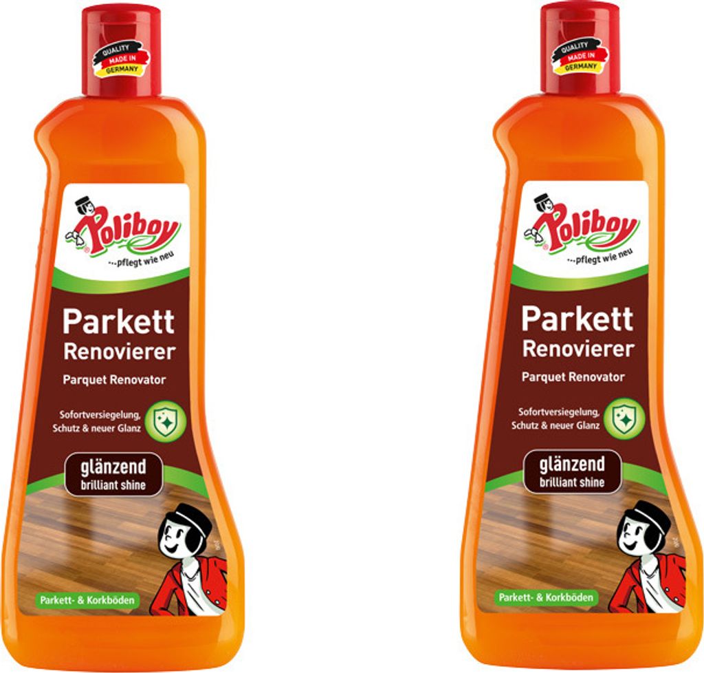Poliboy Parkett Renovierer Glänzend 2er Set - 1L, Inhalt Produktbild 