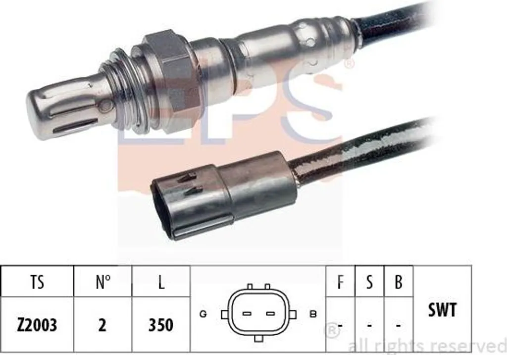 Sonde lambda EPS 1 997 091 OE 96253546 pour Daewoo Rezzo Essence