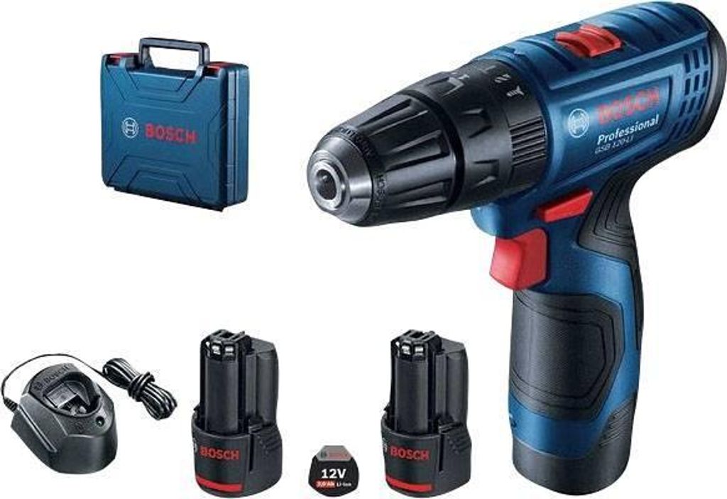 Bosch Wiertarko - Wkrętarka Udarowa 12V 30/14Nm 2X2,0Ah