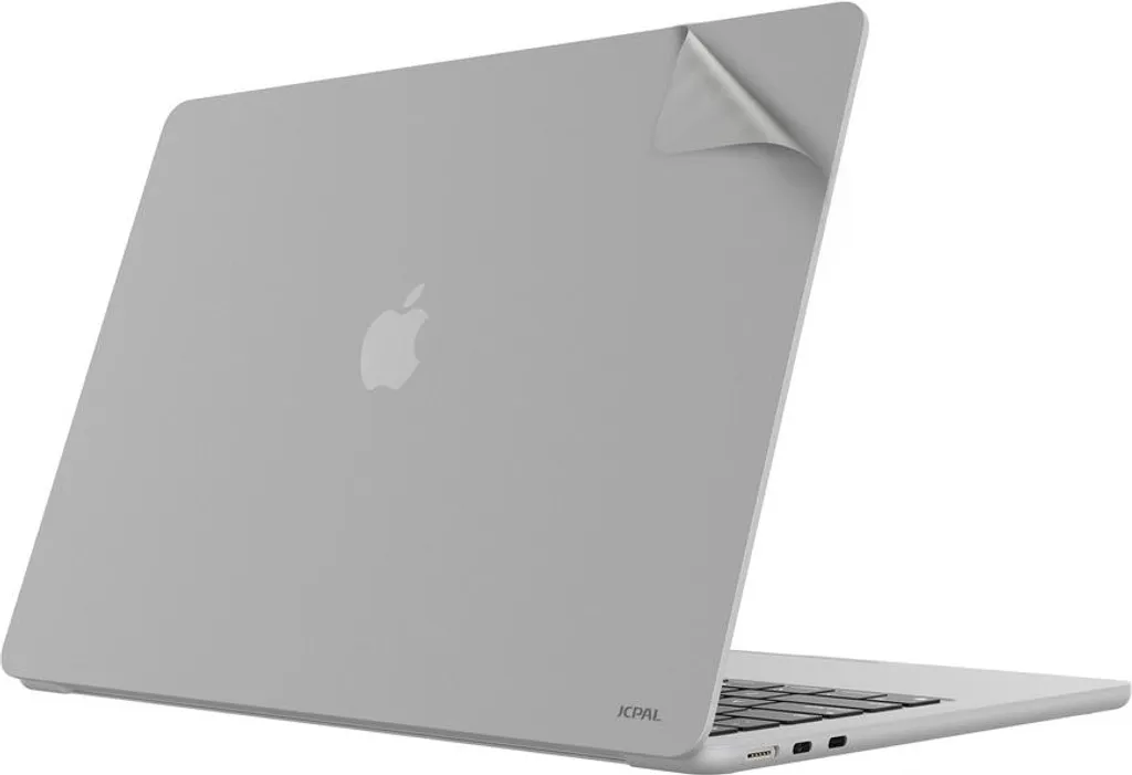 JCPal MacGuard Silver pour MacBook Air 13 M2 2022 Protection Haut et Bas