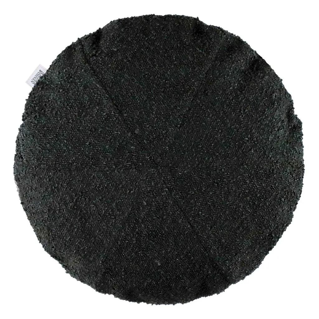 Cuscino Decorativo Bay Schöner Wohnen Nero 45cm Rotondo Imbottito