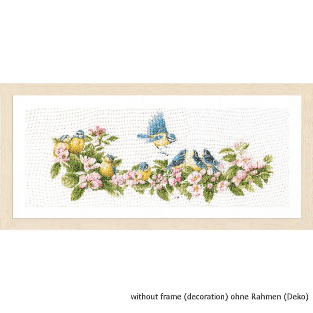Lanarte Kit Point de Croix Compté Seins Bleus - Broderie de Qualité