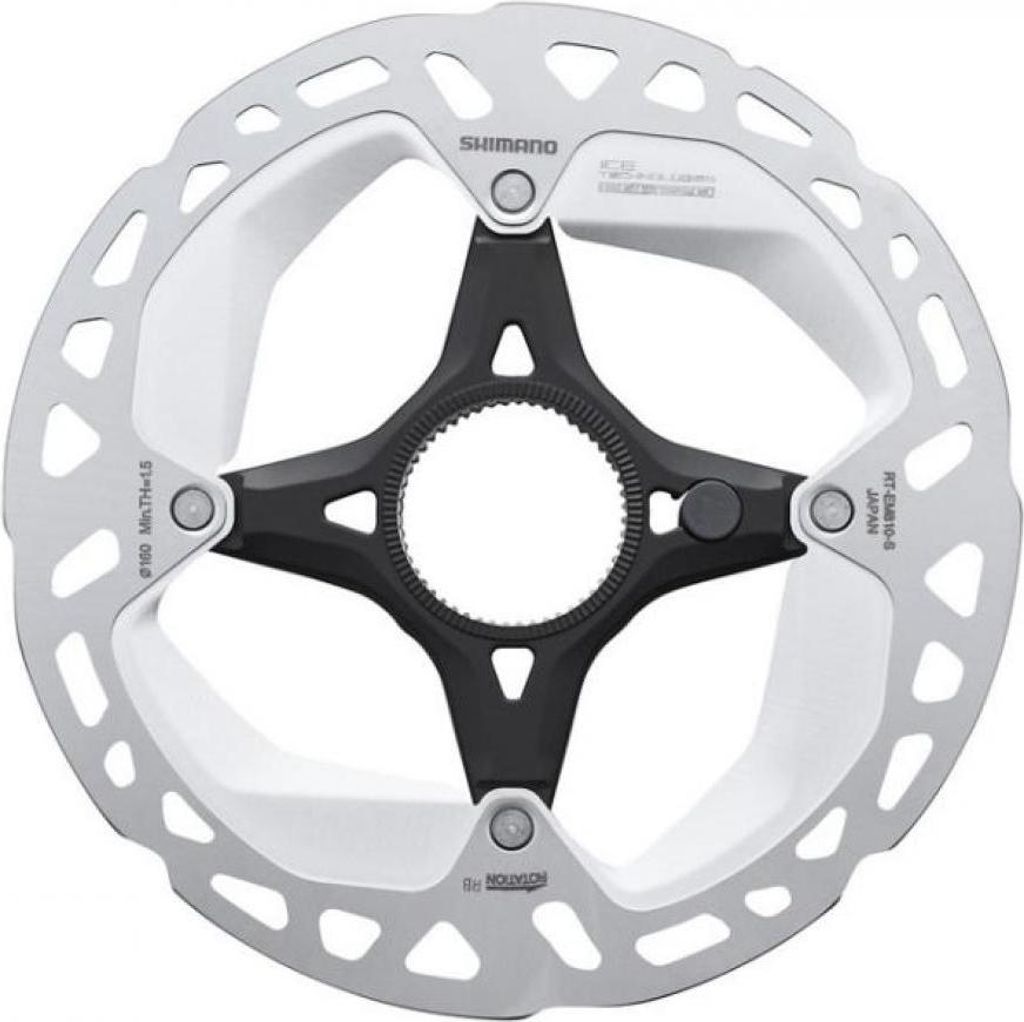 Shimano RT-EM810, Scheibenbremse, Schwarz, Silber, 1 Stück(e), Box, 16 cm