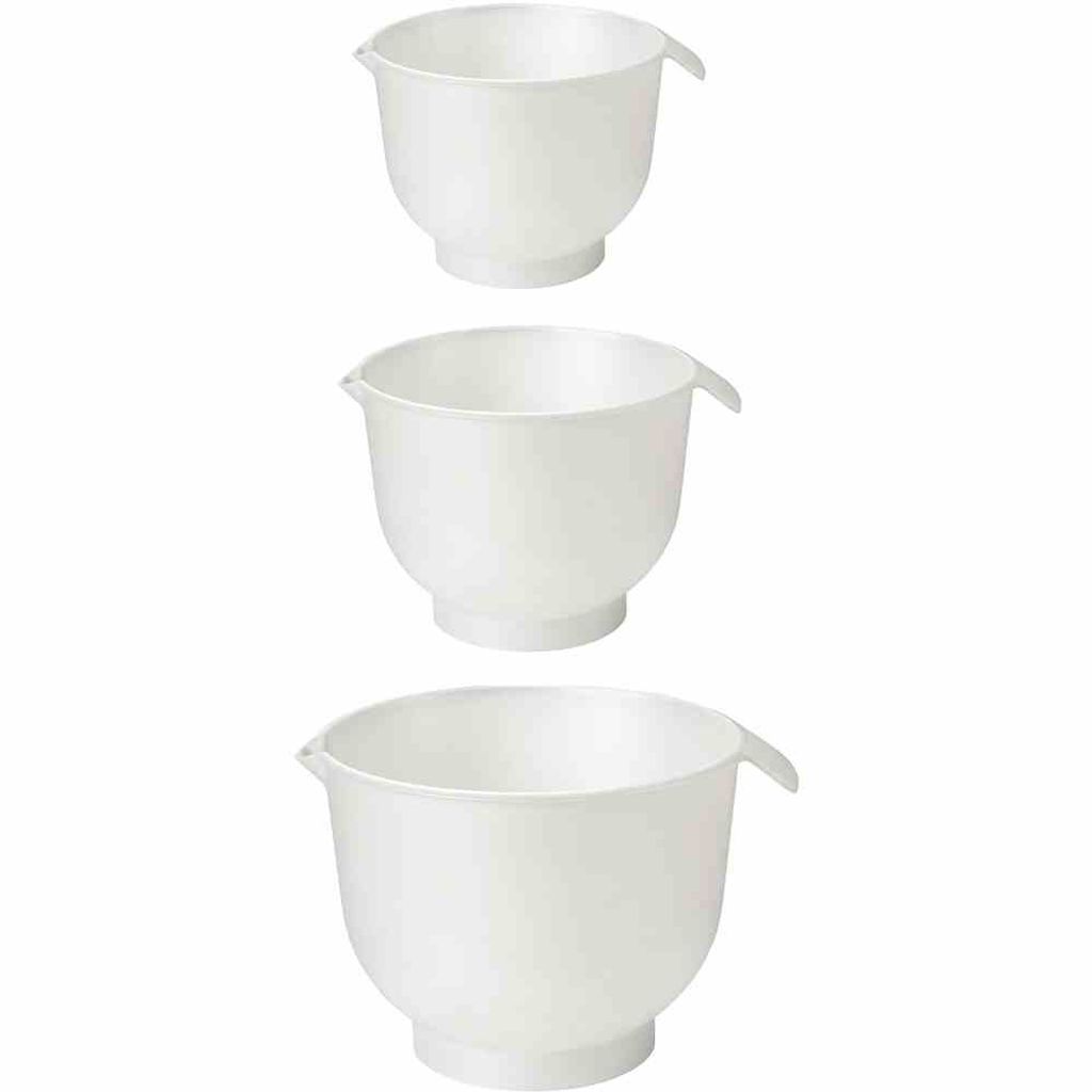 GastroMax Rührschüssel weiß 3er Set Produktbild 