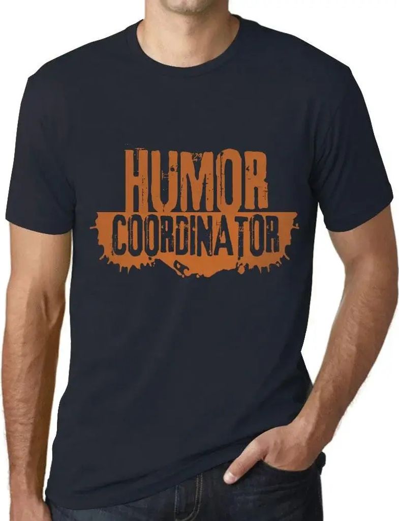 Herren Grafik T-Shirt Humor-Koordinator – Humor Coordinator – Öko-Verantwortlich Vintage Jahrgang Kurzarm Lustige Druck Geburtstag Geschenk Mann