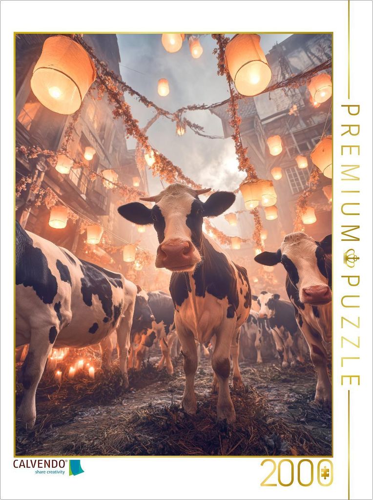 CALVENDO Puzzle Ein Motiv aus dem Kalender Die Liebe zur Kuh | 2000 Teile Lege-Größe 90x67cm Foto-Puzzle für glückliche Stunden