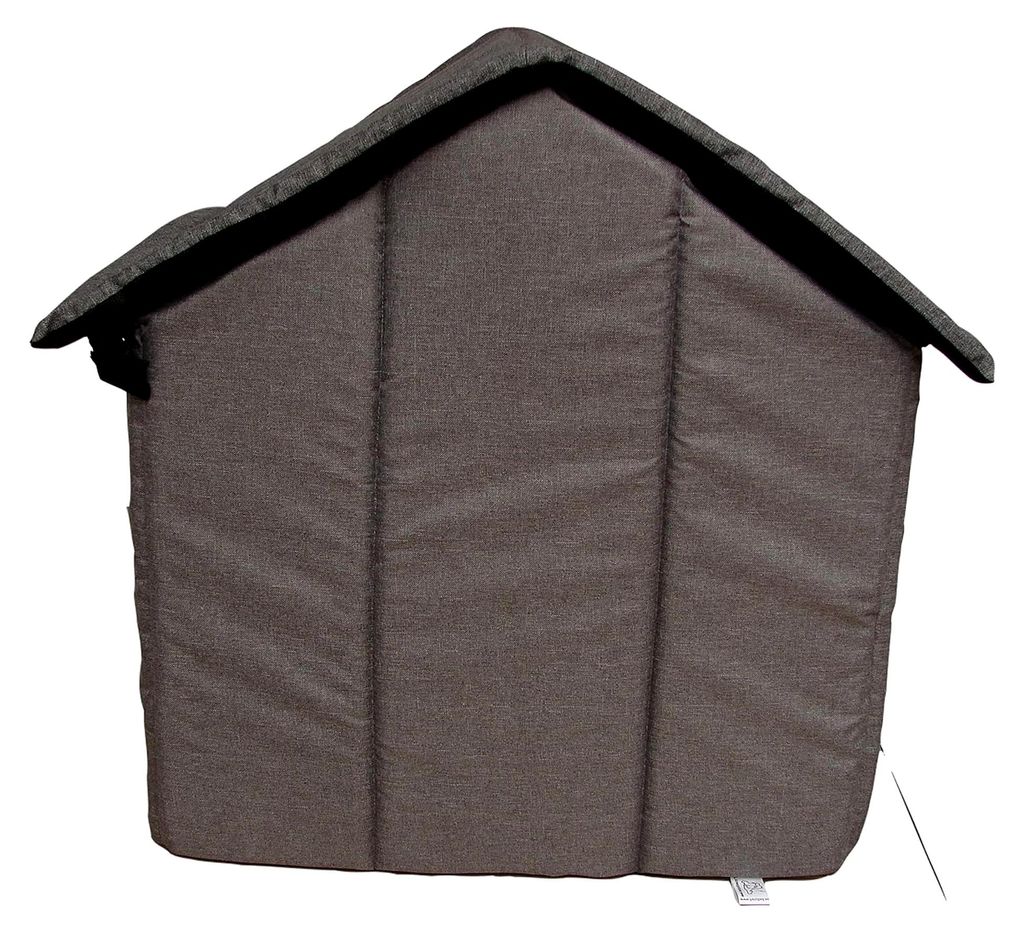Hundehaus Hundehütte Hundebett Katzenhöhle Schlafplatz Hundebox Tierhaus Hundekorb (60x57x64 cm, Grau)