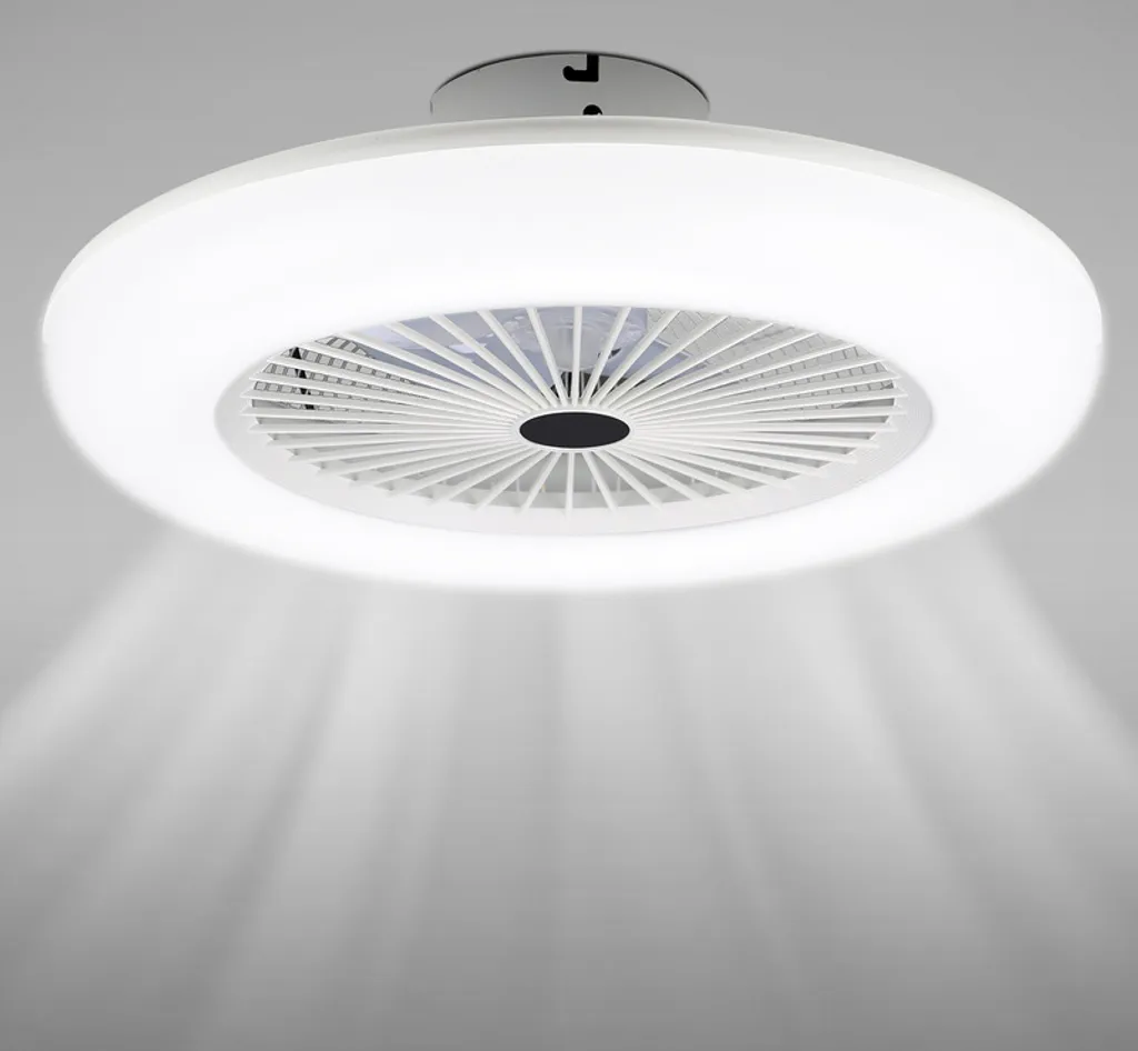 Jopassy Ventilatore da Soffitto 80W LED con Telecomando e Timer Smart