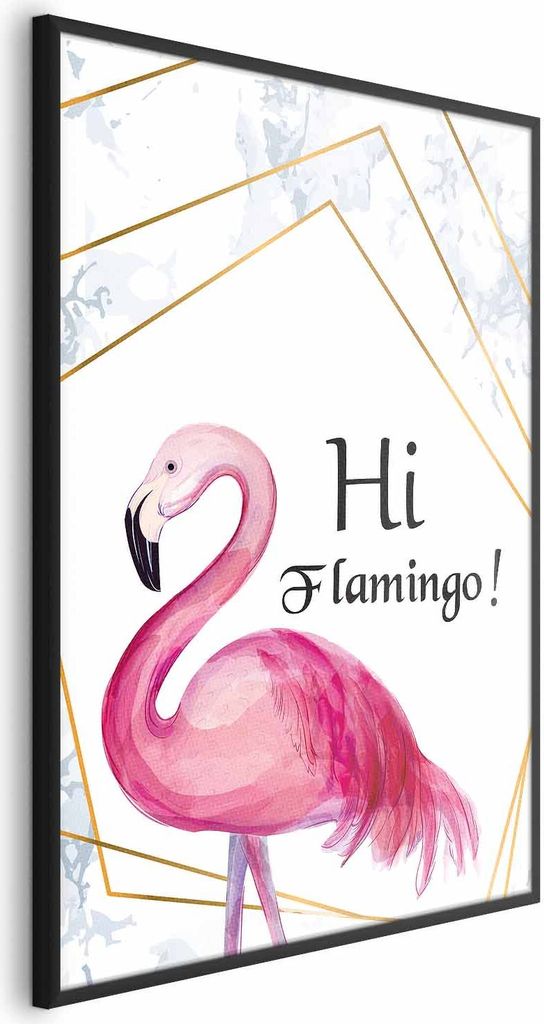 Posterpapier Poster - Hi Flamingo! 29.7x42 cm Text g-C-0131-ao-a