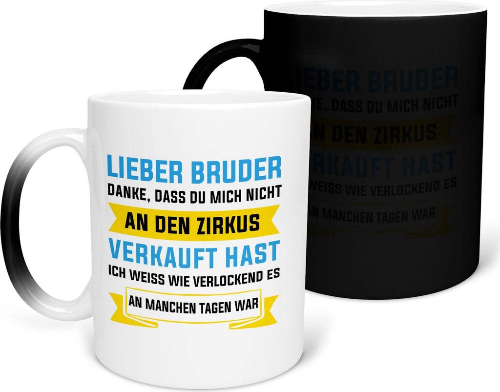 22Feels Zaubertasse Grosser Bruder Geschenk Geburtstag Weihnachten Geschwister Jungs Männer Haferl Teenager Bruderherz Geschenkidee Kaffeetasse Fa...