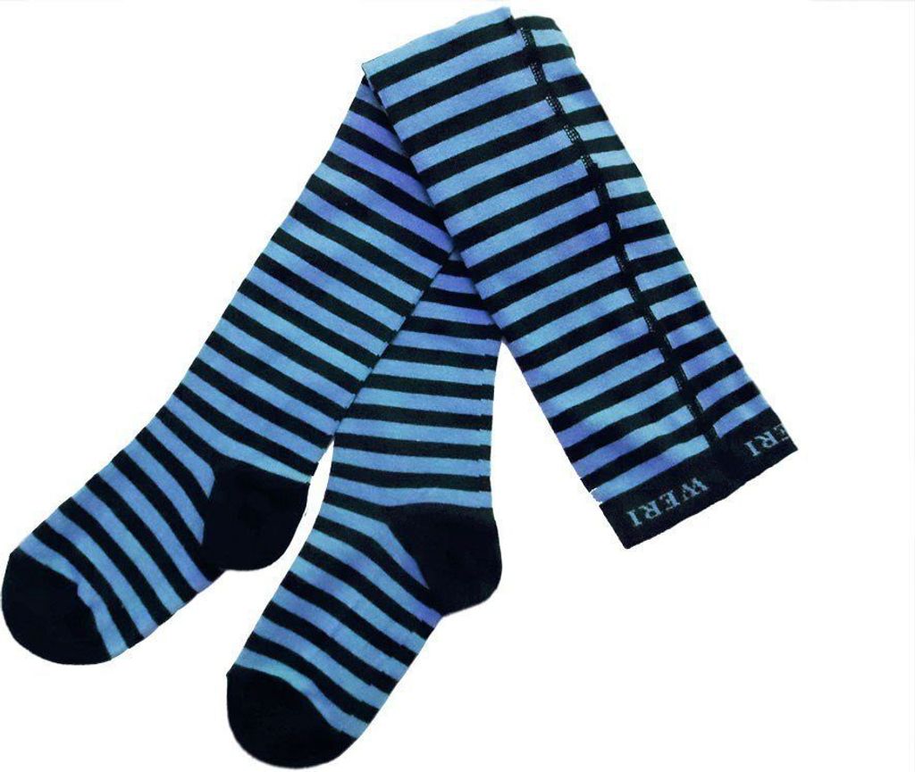 Kinderstrumpfhosen aus Baumwolle Halloween Ringel Marine Produktbild 