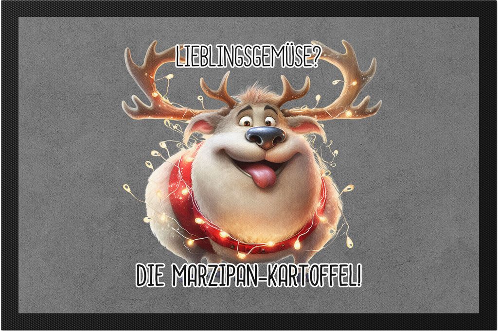 Lieblingsgemüse Marzipankartoffel Lustiges Rentier Julklapp Produktbild 