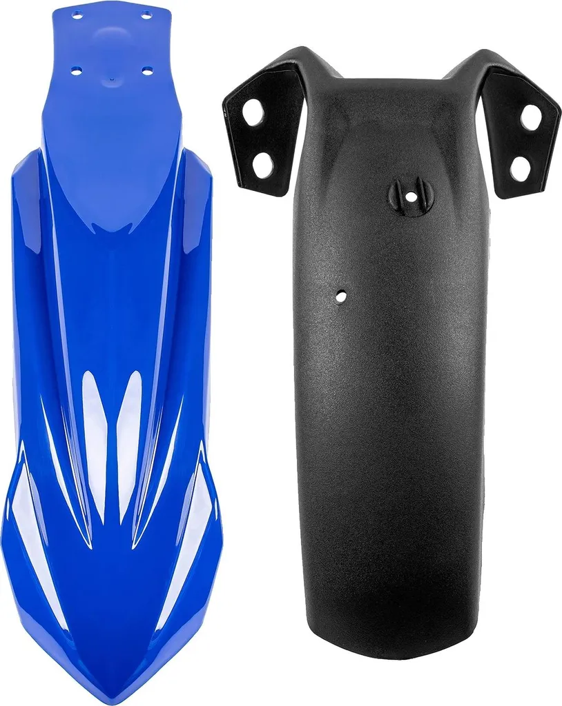 Garde-boue vélo en plastique ABS bleu durable avec kit installation