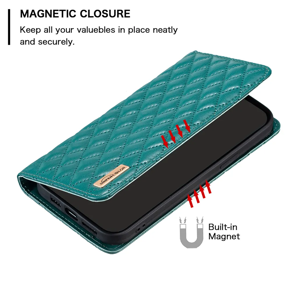Custodia Galaxy A14 5G Verde - Cover a Libro Elegante in Pelle Premium - 4