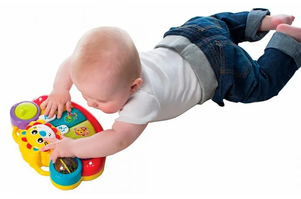 Lion Musical Interactif Playgro : 5 Instruments d'Éveil Sensoriel - 14