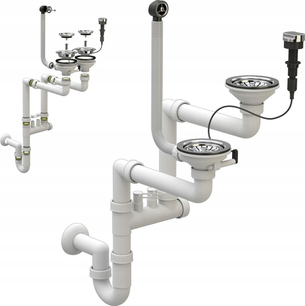 Granitan Küchenspülen Siphon, Küchenspülenablauf mit Produktbild 