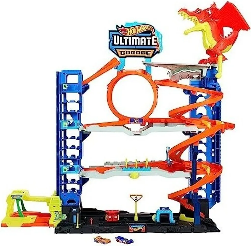 Hot Wheels City Mega Garage Dragon Attack HKX48 : Circuit de Course Incontournable