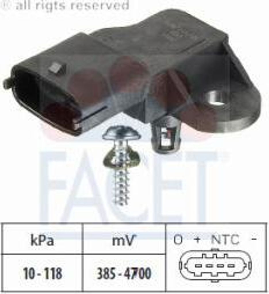 Facet Luftdrucksensor, Höhenanpassung  10.3091 Produktbild 