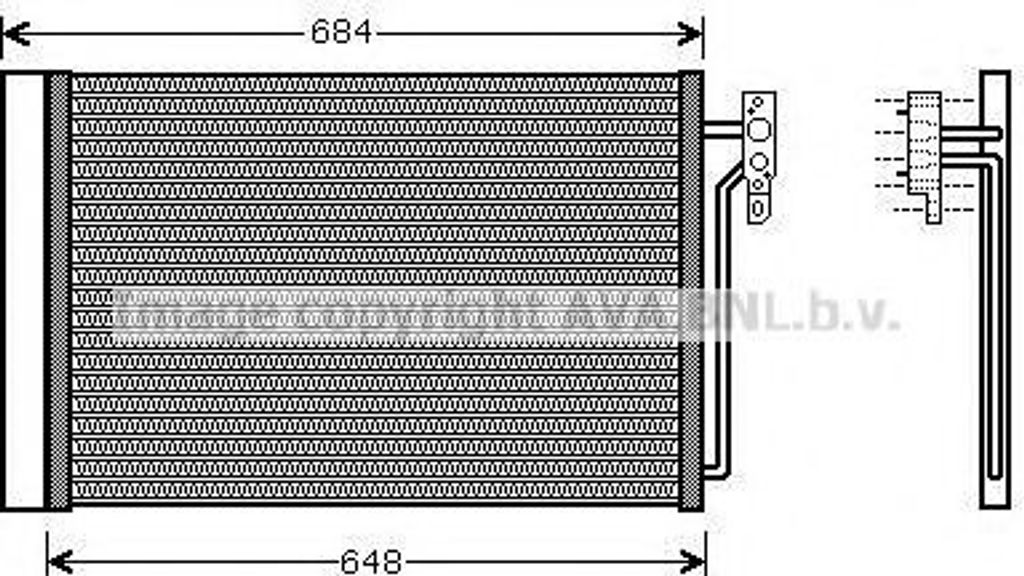 PRASCO AUA5182D Kondensator Klimaanlage Klimakondensator für LAND ROVER Range Rover III (L322) +Trockner