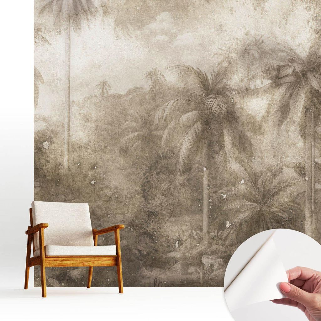 Fototapete selbstklebend - 250x250 cm - Tapete - Wandtapete - Wandbilder - Klebefolie - Dekofolie - Tapete Folie - Wand - Dekoration - Wohnzimmer -...
