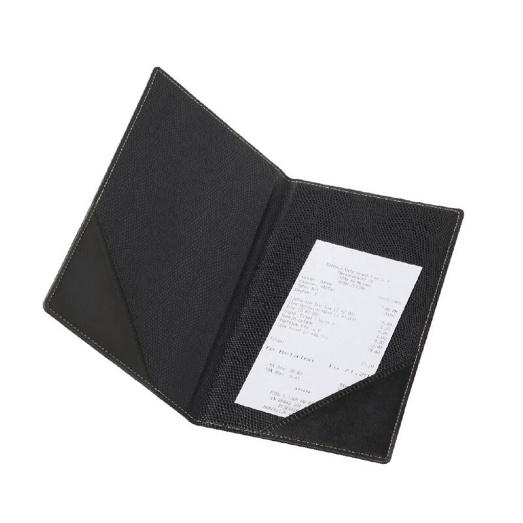 Securit Rechnungsmappe TRENDY 130 x 230 mm schwarz aus Produktbild 