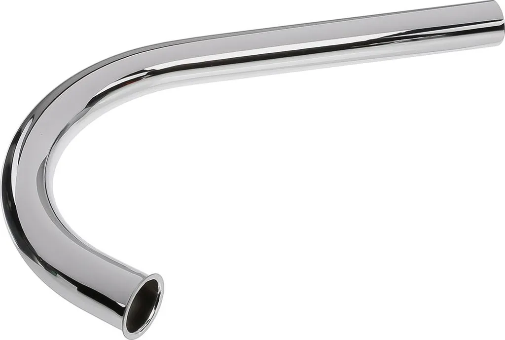 Coude 40mm Quality Fin chromé à double port pour évacuation sanitaire