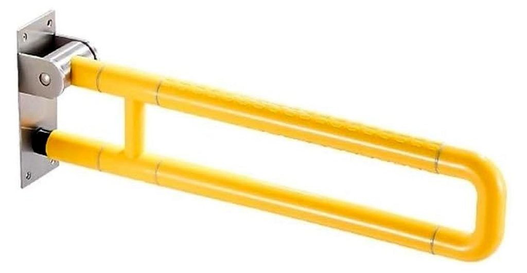 Haltegriffe für das Badezimmer, Handläufe zur Unterstützung, faltbarer Haltegriff aus Edelstahl, Griff aus Nylon-Außenrohr, U-förmiger Sicherh...