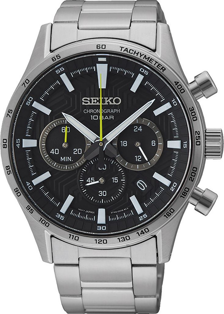 Pánske hodinky Tachymeter Chronograph Stopky - Seiko Model: Obrázok produktu 