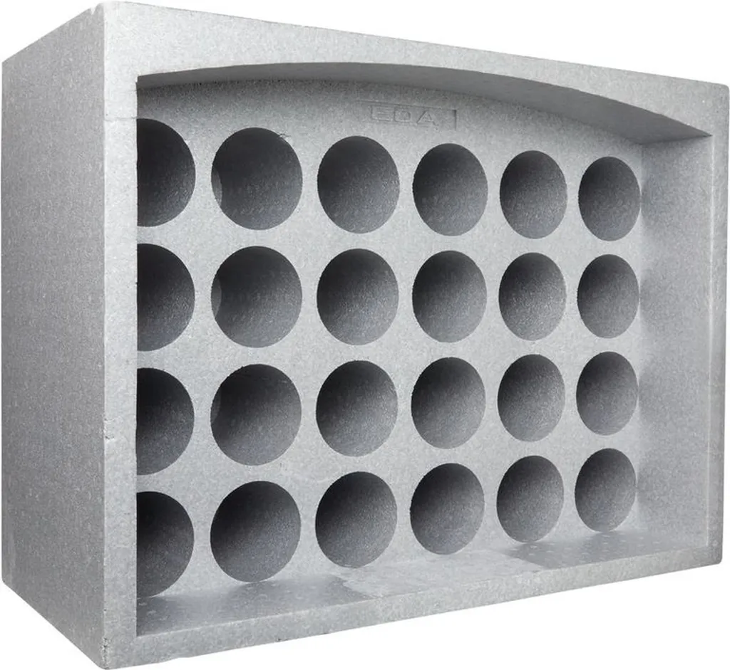 Range-Bouteilles Polystyrène Gris EDA 10714 Capacité 24 Bouteilles - 10