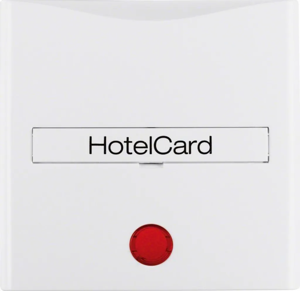 Berker 16408989 Module commutation Hotelcard avec lentille rouge brillant