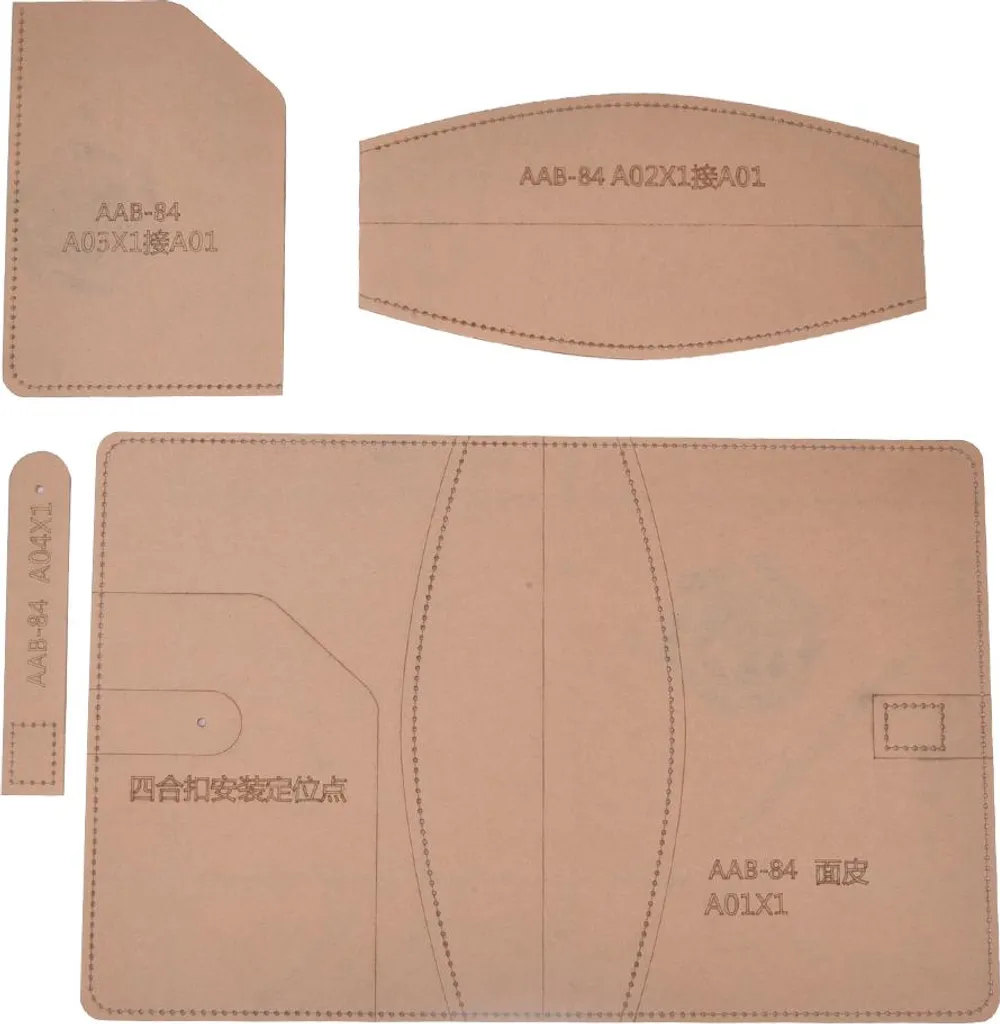 Set Stencil Acrilico per Copertina Quaderno in Pelle - Fai da Te Pro